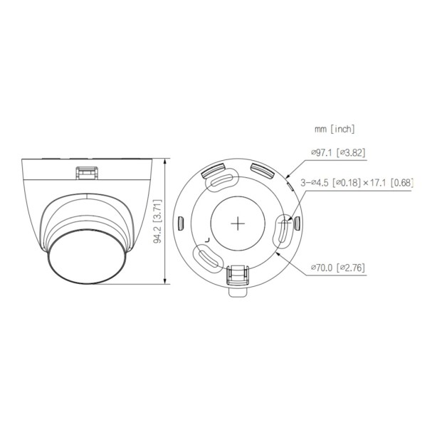 Comprar DAHUA HAC-HDW1239TLQ-IL-A-0280B-S3 MiniDomo HDCVI 4EN1 2M 1080P WDR Iluminación Dual LED30m/IR30m Smart Light+ 2.8mm IP6