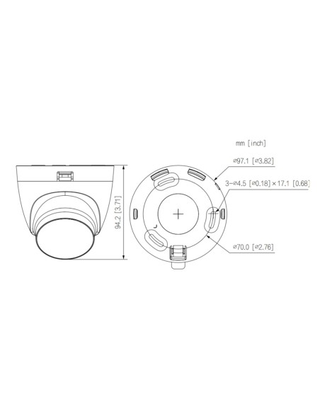 Acheter DAHUA HAC-HDW1239TLQ-IL-A-0280B-S3 Mini-dôme HDCVI 4EN1 2M 1080P WDR Éclairage double LED 30 m / IR 30 m Smart Light+ 2.
