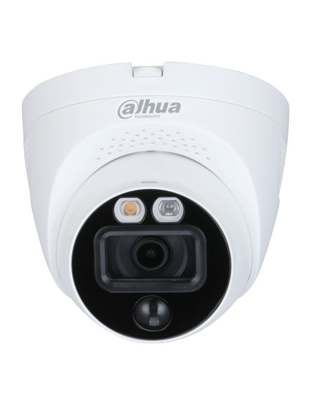 Acheter DAHUA HAC-ME1200EQ-LS-0280B Dôme HDCVI 2M dWDR LED 30 m 2.8mm IP67 PIR Dissuasion active Installation rapide