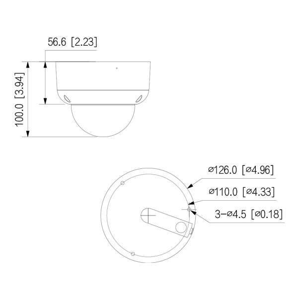Kaufen DAHUA HAC-HDBW1239RA-IL-A-0280B Dome HDCVI 4-in-1 2MP 1080P Full Color WDR Duale Beleuchtung LED40m/IR40m 2.8mm IP67 IK10