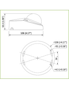 Kaufen DAHUA HAC-HDBW2241F-A-0280B-B Dome HDCVI 4-in-1 2MP 1080P Tag/Nacht ICR WDR Starlight IR 20 m 0 Lux 2.8mm IP67 IK10 Mikro 2