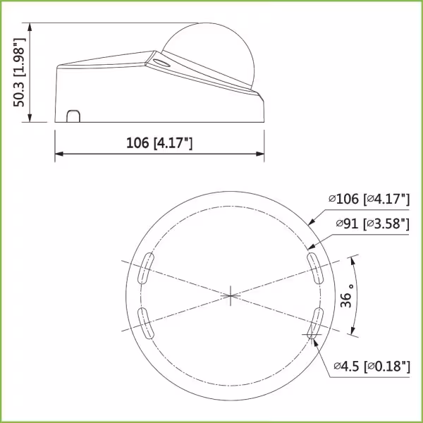 Kaufen DAHUA HAC-HDBW2241F-A-0280B-B Dome HDCVI 4-in-1 2MP 1080P Tag/Nacht ICR WDR Starlight IR 20 m 0 Lux 2.8mm IP67 IK10 Mikro