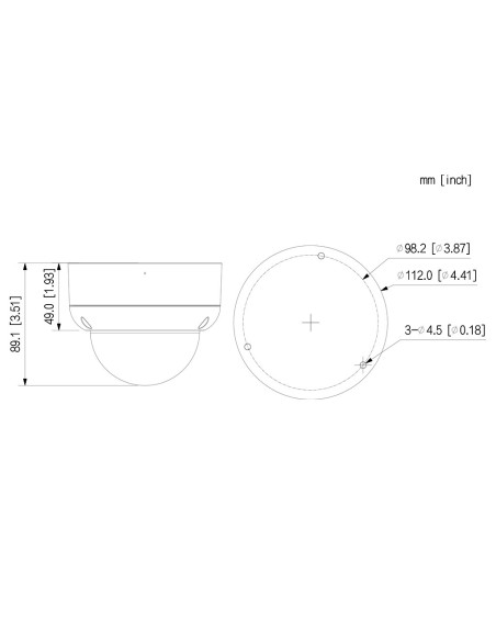 Kaufen DAHUA HAC-HDBW2241EA-A-0280B Dome HDCVI 4-in-1 2MP 1080P WDR Starlight IR 40 m 2.8mm IP67 IK10 AUDIO MIC