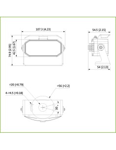 Acheter DAHUA HAC-HMW3200-0280B Dôme HDCVI 4EN1 2M 1080P DN IR20m 0Lux 2.8mm MOBILE connecteur AVIATION M12 IP67 MIC 2