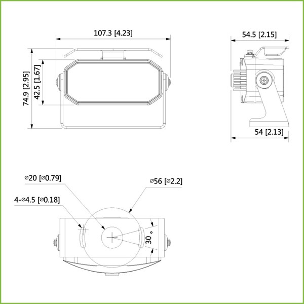 Kaufen DAHUA HAC-HMW3200-0280B Dome HDCVI 4-in-1 2MP 1080P Tag/Nacht IR 20 m 0 Lux 2.8mm MOBIL Aviation-Steckverbinder M12 IP67 