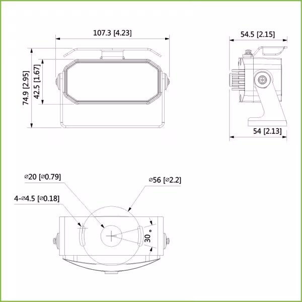 Acquistare DAHUA HAC-HMW3200-0280B Dome HDCVI 4EN1 2M 1080P DN IR20m 0Lux 2.8mm MOBILE connettore AVIAZIONE M12 IP67 MIC