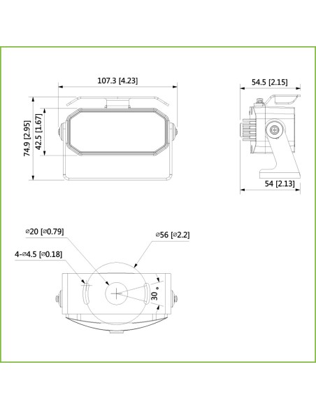 Kaufen DAHUA HAC-HMW3200-0280B Dome HDCVI 4-in-1 2MP 1080P Tag/Nacht IR 20 m 0 Lux 2.8mm MOBIL Aviation-Steckverbinder M12 IP67 