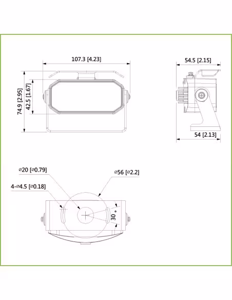 Acquistare DAHUA HAC-HMW3200-0280B Dome HDCVI 4EN1 2M 1080P DN IR20m 0Lux 2.8mm MOBILE connettore AVIAZIONE M12 IP67 MIC