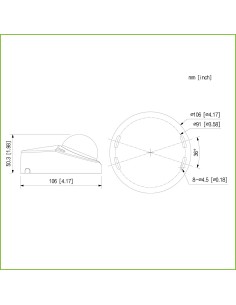 Acheter DAHUA HAC-HDBW3200F (-S5) Dôme HDCVI 4EN1 2M 1080P DN ICR dWDR IR20m 2.8mm IP67 IK10 MIC 2