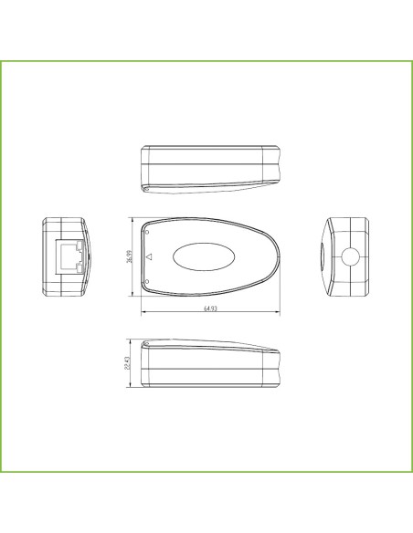 Comprar UTEPO UTP101PV-HD12 Kit Conversor UTP Vídeo+Alimentación para HDCVI/TVI/AHD hasta 1080P con RJ45 (2uds)