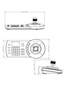 Comprar DAHUA NKB1000-E(A) Teclado IP RS485/RS422/USB/RS232 para control PTZ DVR NVR 3 Ejes 12Vdc 2