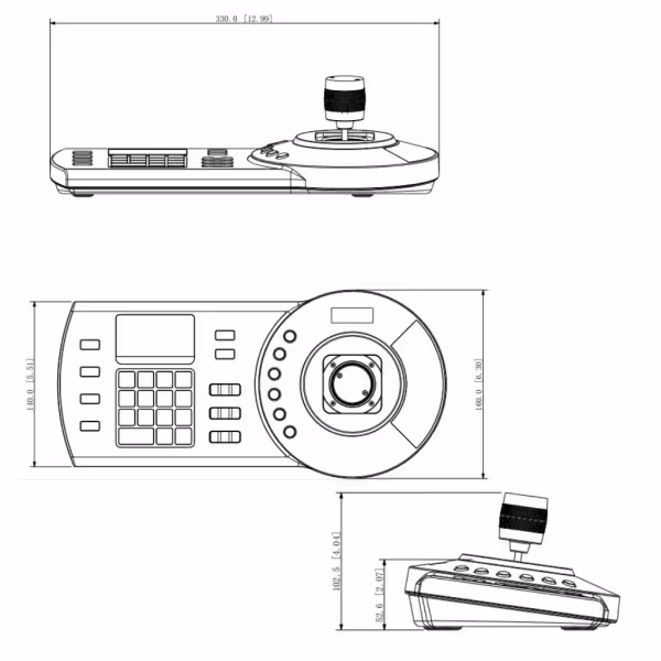 Acheter DAHUA NKB1000-E(A) Clavier IP RS485/RS422/USB/RS232 pour le contrôle PTZ DVR NVR 3 axes 12 Vcc