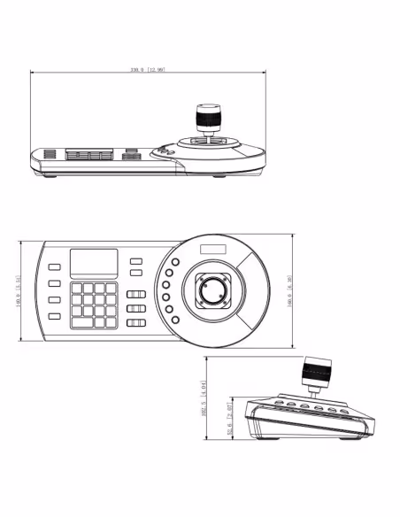 Acheter DAHUA NKB1000-E(A) Clavier IP RS485/RS422/USB/RS232 pour le contrôle PTZ DVR NVR 3 axes 12 Vcc