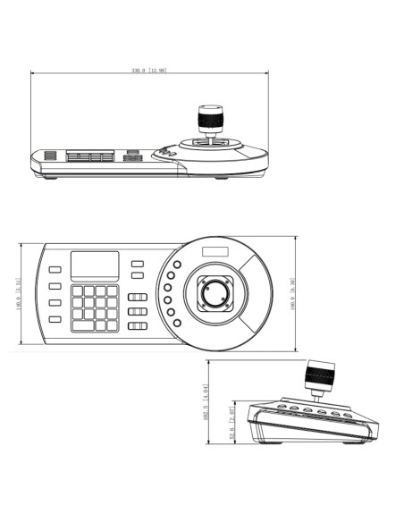 Kaufen DAHUA NKB1000-E(A) IP-Tastatur RS485/RS422/USB/RS232 zur Steuerung von PTZ DVR NVR, 3 Achsen, 12 VDC