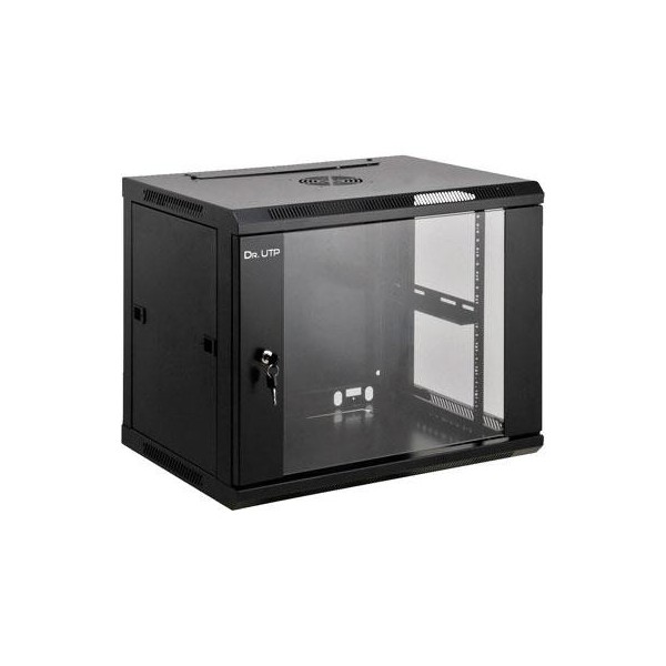 Kaufen DRUTP RACK6U600450 19"-Wand-Rackschrank 6U 600x450 + Ablageboden + Aluminium-Steckdosenleiste mit 6 Steckdosen + Lüfter