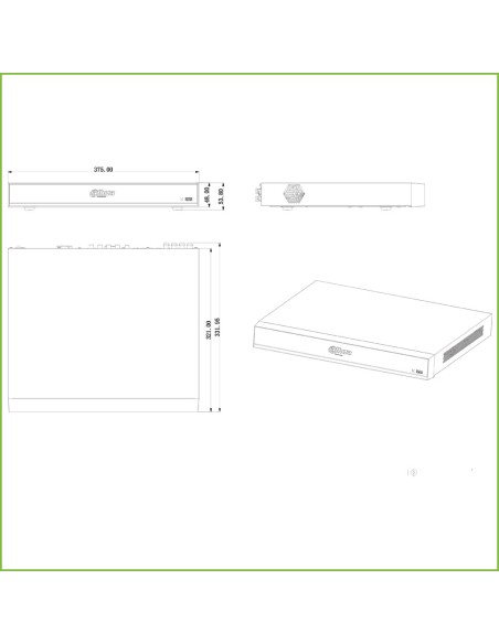 Kaufen DAHUA XVR8208A-4K-I DVR 5-in-1 H.265 8 Kanäle 4K@6ips +64IP 12MP 2HDMI 2HDD E/A KI