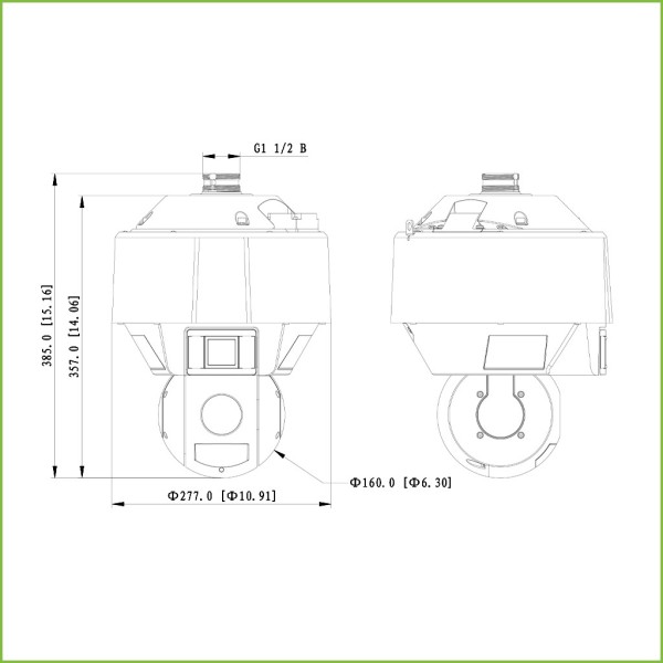 Acquistare DAHUA SDT5X425-4Z4-WA-0832 Dome Dual-PTZ IP 4M DN WDR Starlight IR 100 m + Luce bianca 25X 3D IP67 Hi-POE AUDIO I/O A