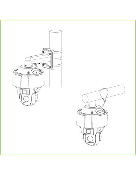Acheter DAHUA SDT5X425-4Z4-WA-0832 Dôme double-PTZ IP 4M DN WDR Starlight IR 100 m + lumière blanche 25X 3D IP67 Hi-POE AUDIO E/
