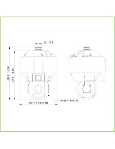 Acheter DAHUA SDT5X425-4Z4-WA-2812 Dôme Dual-PTZ IP 4M jour/nuit WDR Starlight IR 100 m + lumière blanche 25X 3D IP67 Hi-POE AUD 2