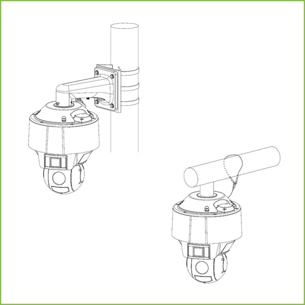 Acquistare DAHUA SDT5X425-4Z4-WA-2812 Dome Dual-PTZ IP 4M DN WDR Starlight IR100m + Luce bianca 25X 3D IP67 Hi-POE AUDIO I/O AI