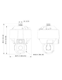 Acheter DAHUA SDT5X425-4Z4-QA-0832 Dôme double-PTZ IP 4M DN WDR Starlight LED 30 m / IR 100 m 4x/25x IP67 Hi-POE AUDIO E/S IA 2