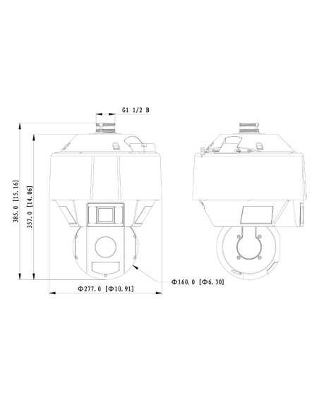 Acheter DAHUA SDT5X425-4Z4-QA-0832 Dôme double-PTZ IP 4M DN WDR Starlight LED 30 m / IR 100 m 4x/25x IP67 Hi-POE AUDIO E/S IA