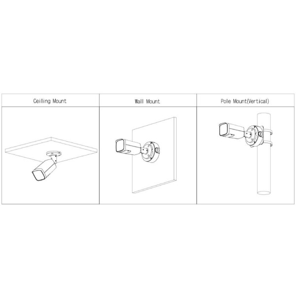 Kaufen DAHUA IPC-HFW21249T-S-IL-0280B-B Röhrenförmige IP-Kamera 12MP H.265 WDR Duale Beleuchtung LED 30 m/IR 30 m 2.8mm IP67 PoE