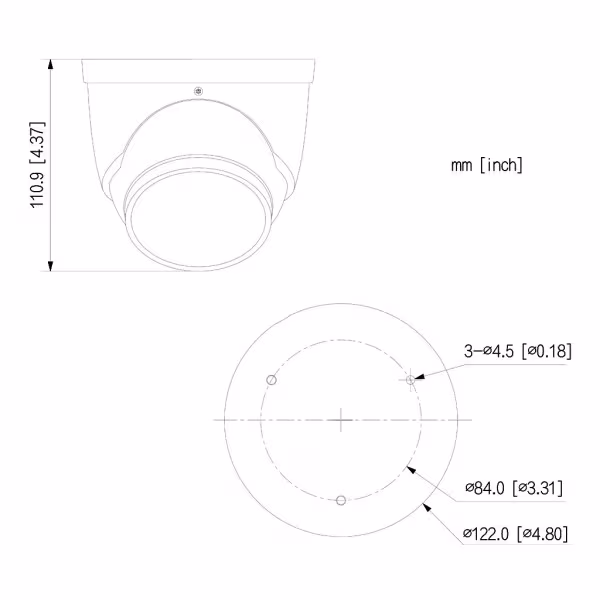 Comprar DAHUA IPC-HDW5241H-ASE-PV MiniDomo IP H265 AI 2M DN SMART WDR Starlight Iluminación Dual LED50m/IR50m 2.8mm IP67 PoE SD 