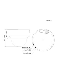 Acheter DAHUA IPC-HDBW5459R-ASE-IL-0280B Dôme IP H265 4M WDR 140 dB Éclairage double LED 50 m / IR 50 m 2.8mm IK10 IP67 ePoE SD  2