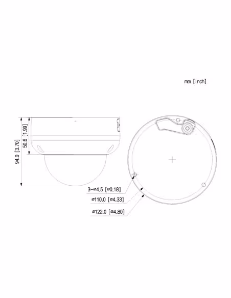 Comprar DAHUA IPC-HDBW5459R-ASE-IL-0280B Domo IP H265 4M WDR140dB Iluminación Dual LED50m/IR50m 2.8mm IK10 IP67 ePoE SD AUDIO MI