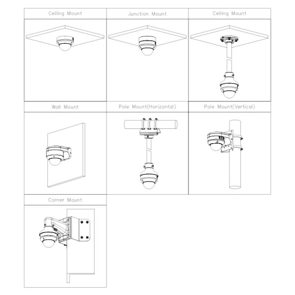 Kaufen DAHUA IPC-HDBW5459R-ASE-IL-0280B IP-Dome-Kamera H.265 4 MP WDR 140 dB Duale Beleuchtung LED 50 m/IR 50 m 2.8mm IK10 IP67 