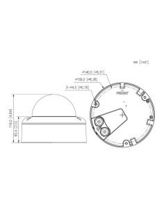 Acheter DAHUA IPC-HDBW5459E1-ZE-IL Dôme IP H265 4 Mpx WDR 140 dB Éclairage double LED 50 m / IR 60 m 2,7-12 VFM IK10 IP67 ePoE S 2