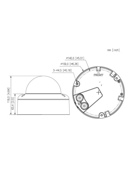 Comprar DAHUA IPC-HDBW5459E1-ZHE-IL Domo IP H265 4M WDR140dB Iluminación Dual LED50m/IR60m 2.7-12VFM IK10 IP67 Calefactor ePoE S