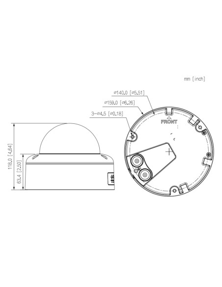 Acquistare DAHUA IPC-HDBW7442E1-Z4-X Dome IP H265 4M WDR 140 dB Deeplight IR 80 m 8-32VFM IK10 IP67 PoE+ SD AUDIO I/O AI