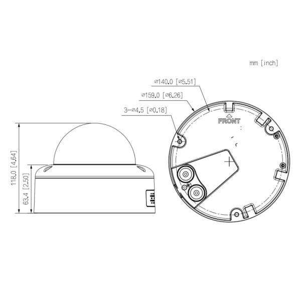Acheter DAHUA IPC-HDBW7442E1-Z-X Dôme IP H265 4M WDR 140 dB Deeplight IR 40 m 2,7-12 VFM IK10 IP67 PoE+ SD AUDIO E/S IA