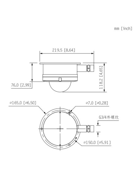 Acheter DAHUA IPC-HDEW8441R-Z-S2 Caméra ATEX antidéflagrante 4M H265 WDR Starlight IR 40 m IP68 IK10 AUDIO E/S IA