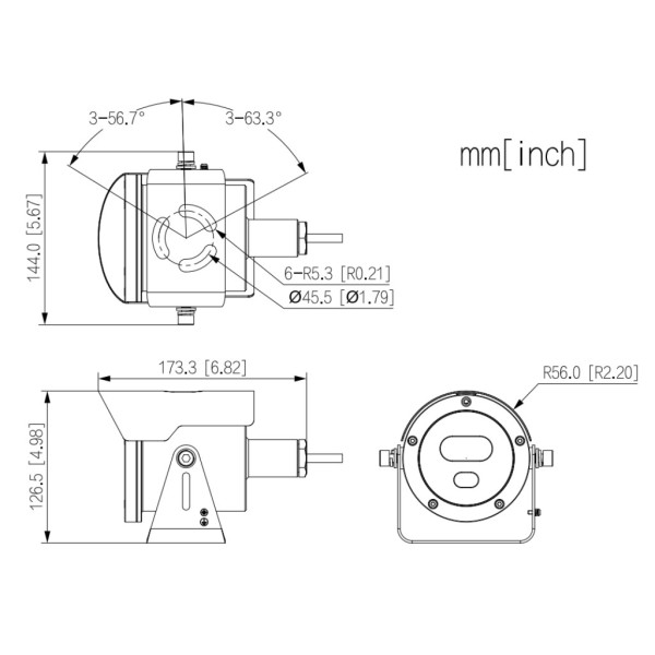 Acheter DAHUA ECA2A1400-HN-HB-0400 Caméra ATEX antidéflagrante 4M H265 WDR 4 mm Starlight IR 30 m IP68 acier inoxydable IA