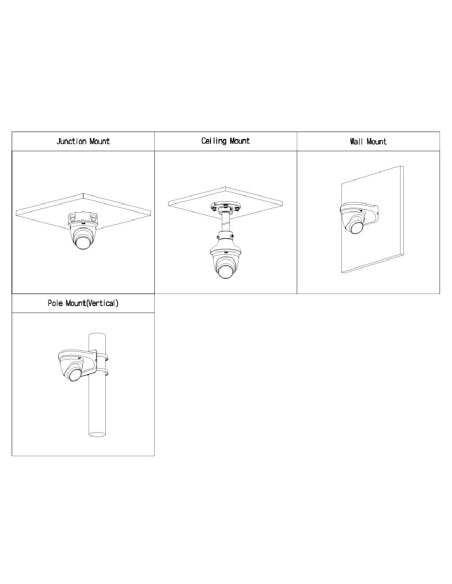 Acheter DAHUA IPC-HDW21249T-S-IL-0280B-B Mini-dôme IP 12M H265 WDR Éclairage double LED 30 m / IR 30 m 2.8mm IP67 PoE MIC IA Col