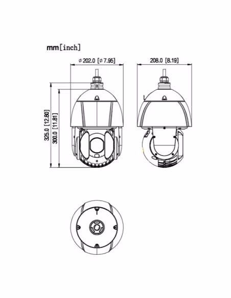 Kaufen DAHUA SD6E245MB-HNR-A-PV1 Dome PTZ IP 2M TiOC H265 WDR Duale Beleuchtung LED100m/IR250m 45x IP67 IK10 PoE+ AUDIO MIC/Hoch