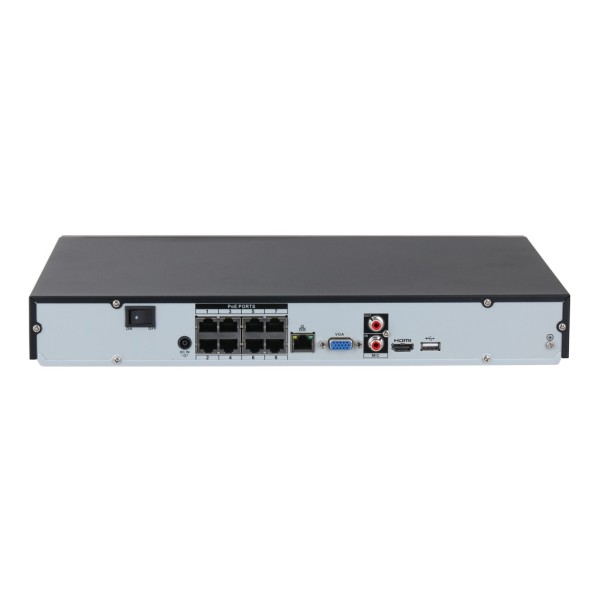 Acheter DAHUA NVR2208-8P-I2 NVR 8 canaux 144 Mbps H265 HDMI 8 PoE 2 HDD IA
