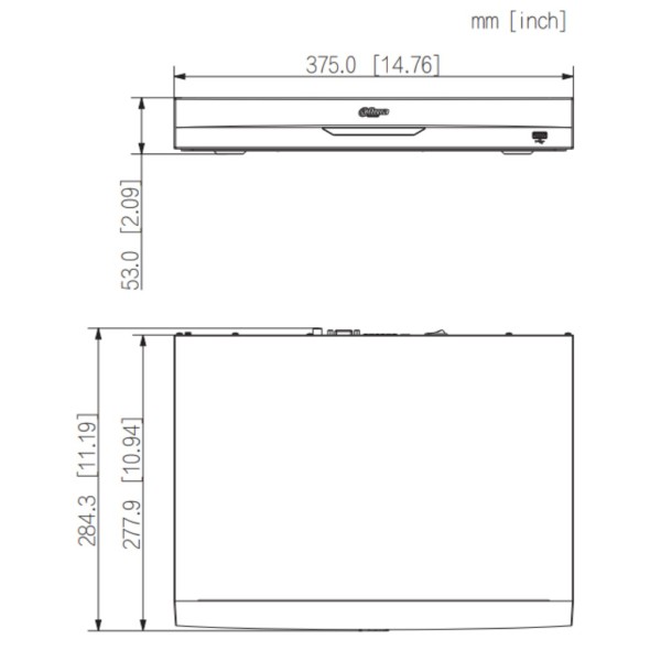 Acquistare DAHUA NVR2208-8P-I2 NVR 8ch 144Mbps H265 HDMI 8PoE 2HDD AI
