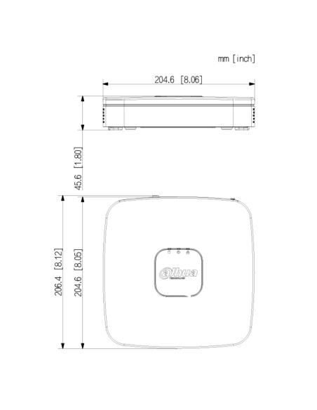 Acheter DAHUA NVR4108-P-4KS3 NVR 8 canaux 80 Mbps H.265 4K HDMI 4 PoE 1 HDD
