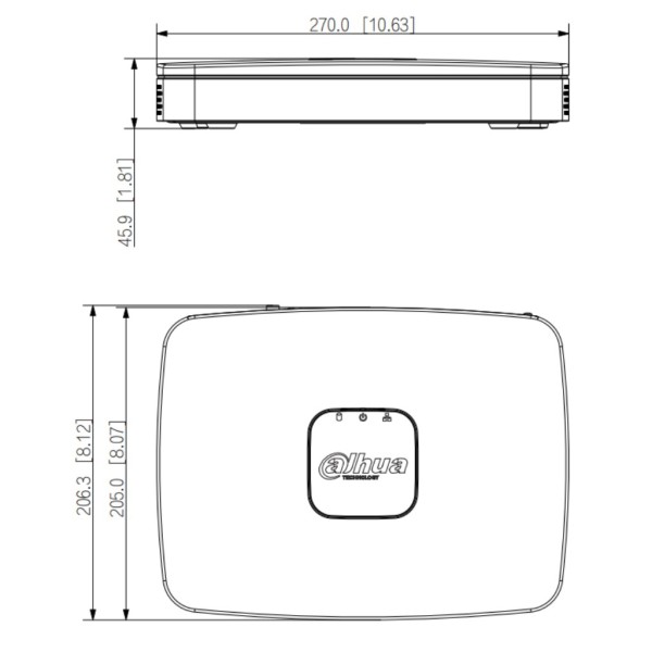 Acquistare DAHUA NVR4108-8P-4KS3 NVR 8ch 160Mbps H265 4K HDMI 8PoE 1HDD