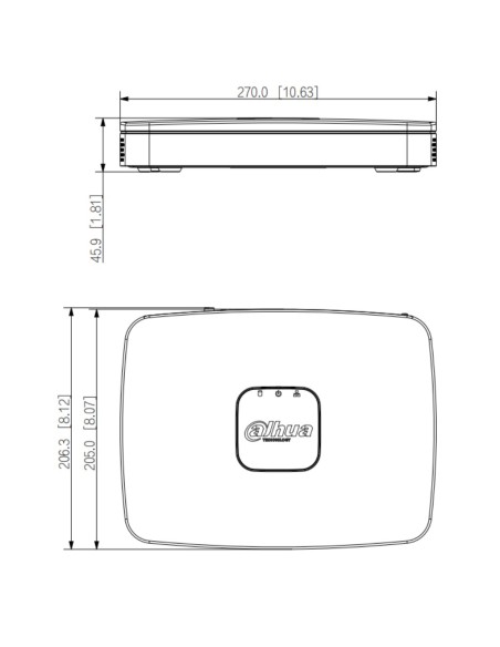 Acquistare DAHUA NVR4108-8P-4KS3 NVR 8ch 160Mbps H265 4K HDMI 8PoE 1HDD