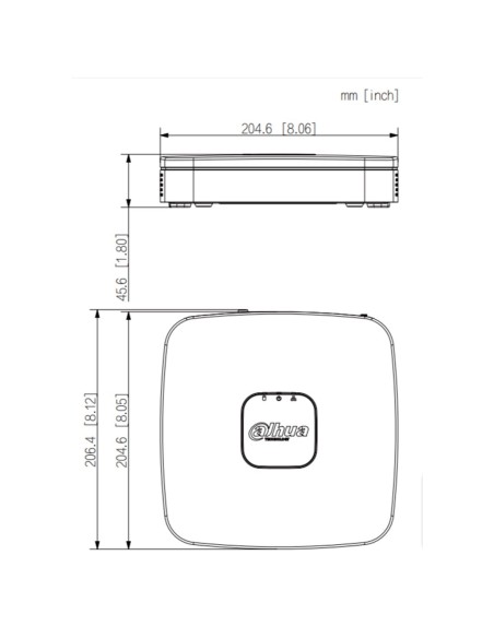 Acheter DAHUA NVR4108-EI NVR 8 canaux 80 Mbps H265 HDMI 1 disque dur IA