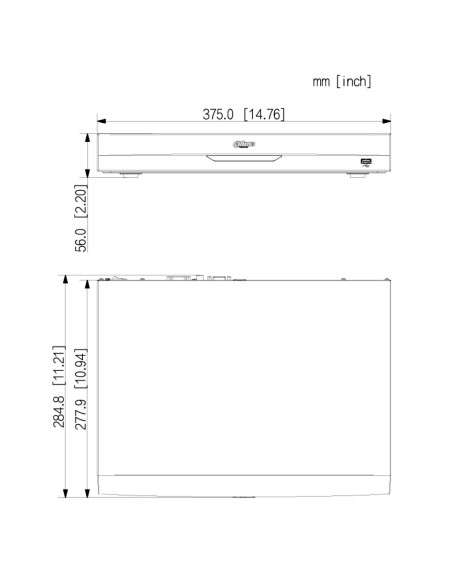 Acheter DAHUA NVR5208-EI2 NVR 8ch 448Mbps H265 HDMI 2HDD E/S IA