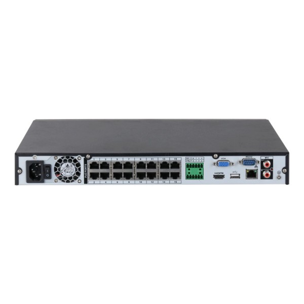 Comprare DAHUA NVR4216-16P-EI NVR 16ch 256Mbps H265 HDMI 16PoE 2HDD I/O AI