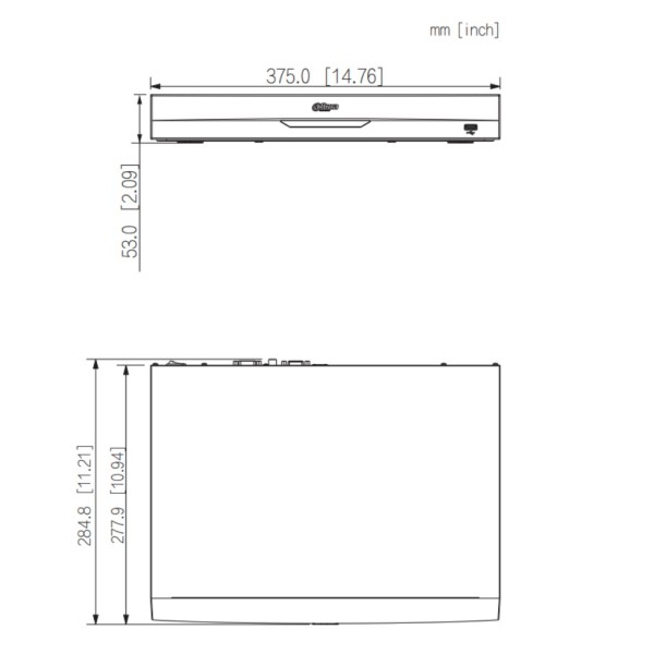 Comprar DAHUA NVR5216-EI NVR 16ch 384Mbps H265 HDMI 2HDD E/S AI