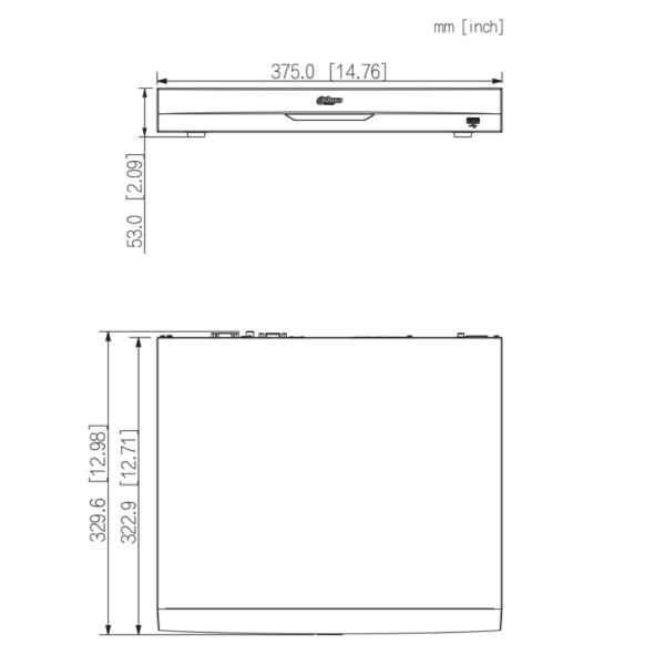 Acquistare DAHUA NVR5216-8P-EI NVR 16ch 384Mbps H265 HDMI 8PoE 2HDD I/O AI