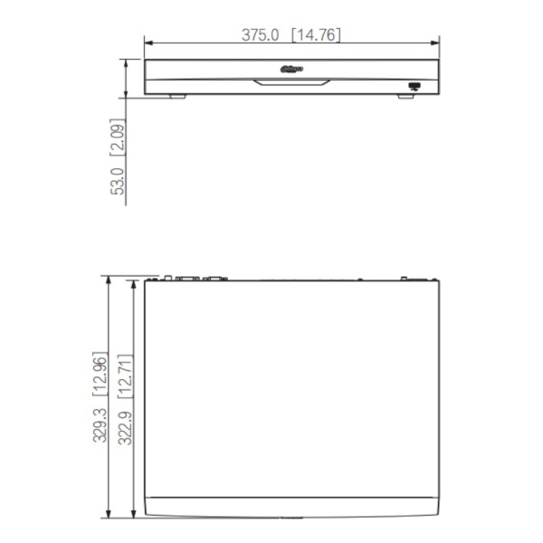 Comprar DAHUA NVR5216-16P-EI NVR 16ch 384Mbps H265 HDMI 16PoE 2HDD E/S AI